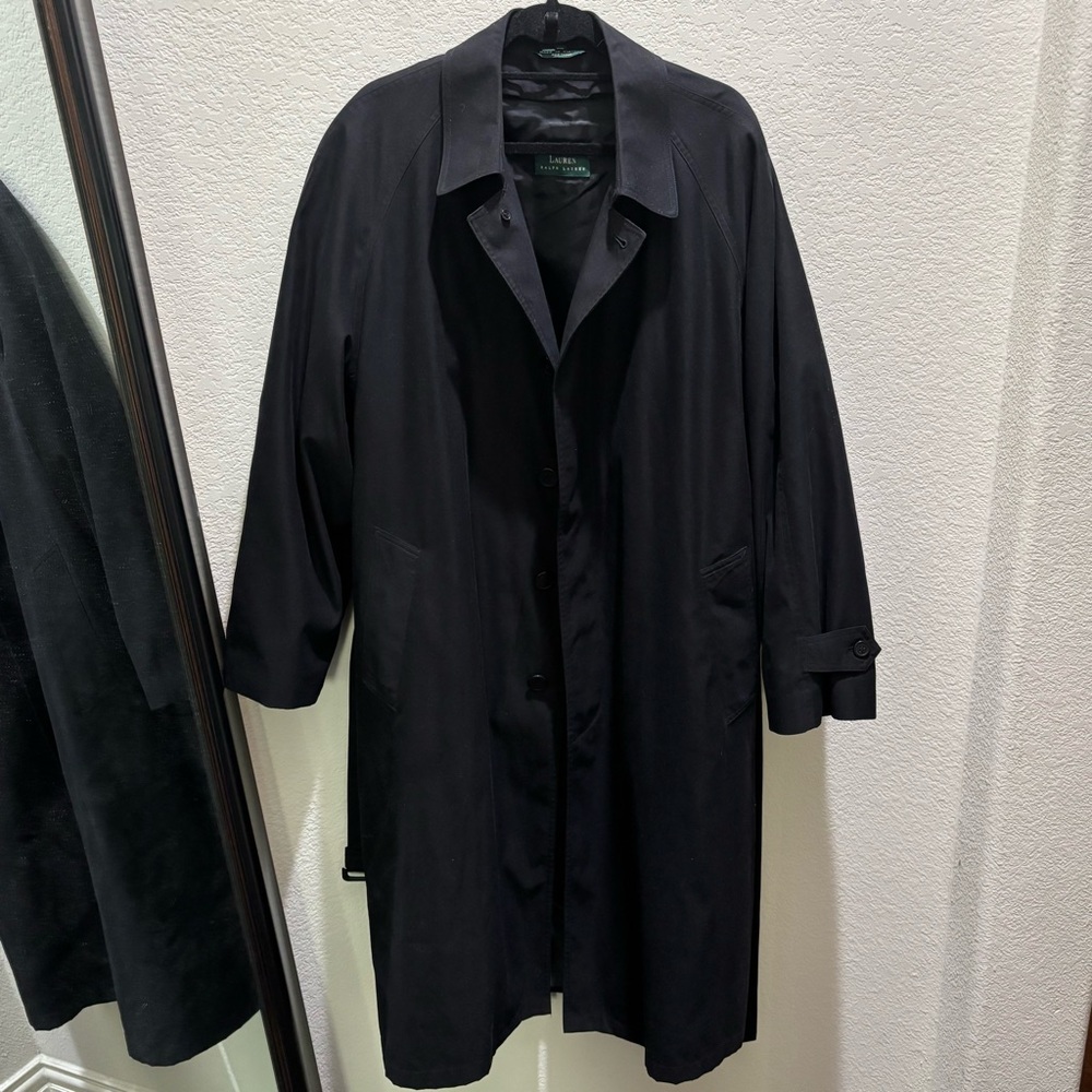 Ralph Lauren Black Trench Coat